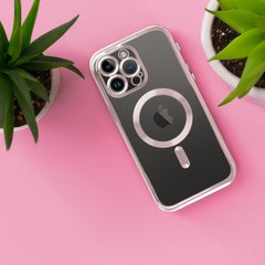 COQUE IPHONE 15 HEYCASE MAGSAFE MAG SHINE ROSE GOLD