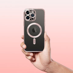 COQUE IPHONE 15 HEYCASE MAGSAFE MAG SHINE ROSE GOLD
