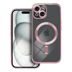 COQUE IPHONE 15 HEYCASE MAGSAFE MAG SHINE ROSE GOLD