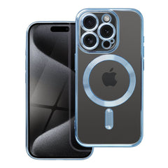 COQUE IPHONE 15 PRO HEYCASE MAGSAFE MAG SHINE BLEU