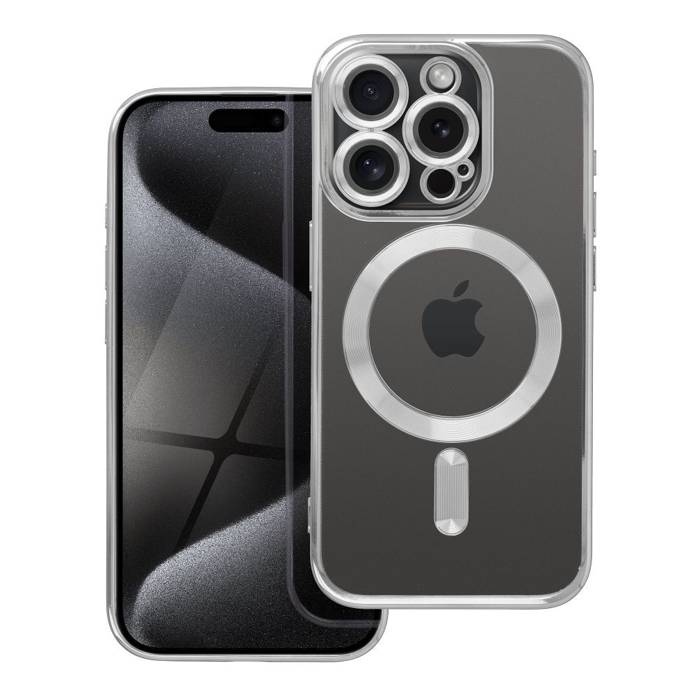 COQUE IPHONE 15 PRO MAX HEYCASE MAGSAFE MAG SHINE TITANE