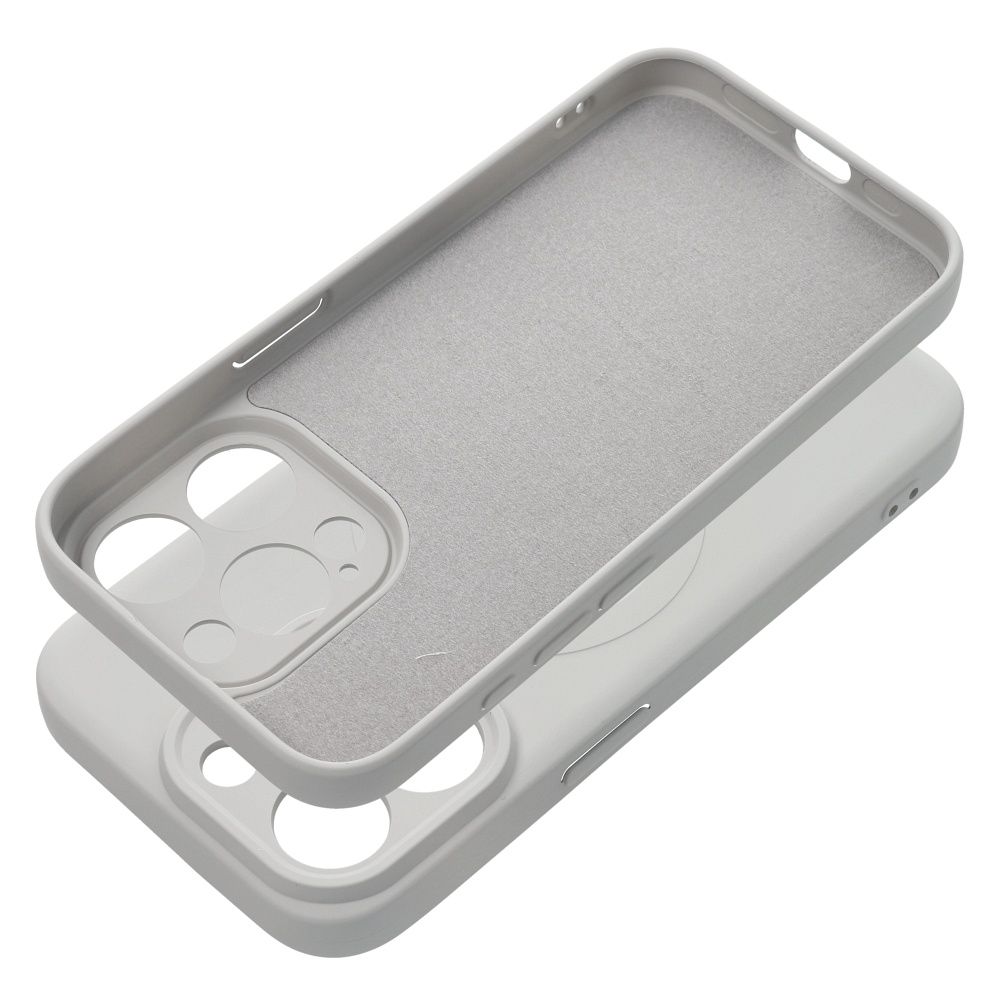 COQUE IPHONE 15 PRO MAX HEYCASE SILICONE MAG MAGSAFE TITANE