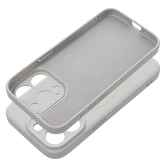 COQUE IPHONE 15 PRO MAX HEYCASE SILICONE MAG MAGSAFE TITANE