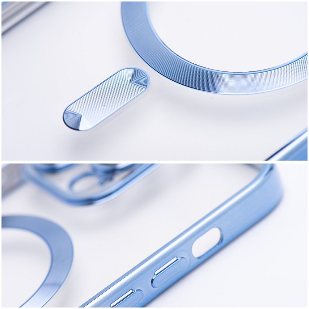 COQUE IPHONE 15 PRO MAX HEYCASE MAGSAFE MAG SHINE BLEU