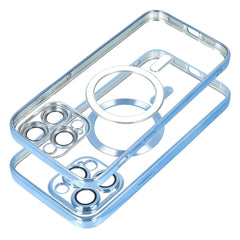 COQUE IPHONE 15 PRO MAX HEYCASE MAGSAFE MAG SHINE BLEU