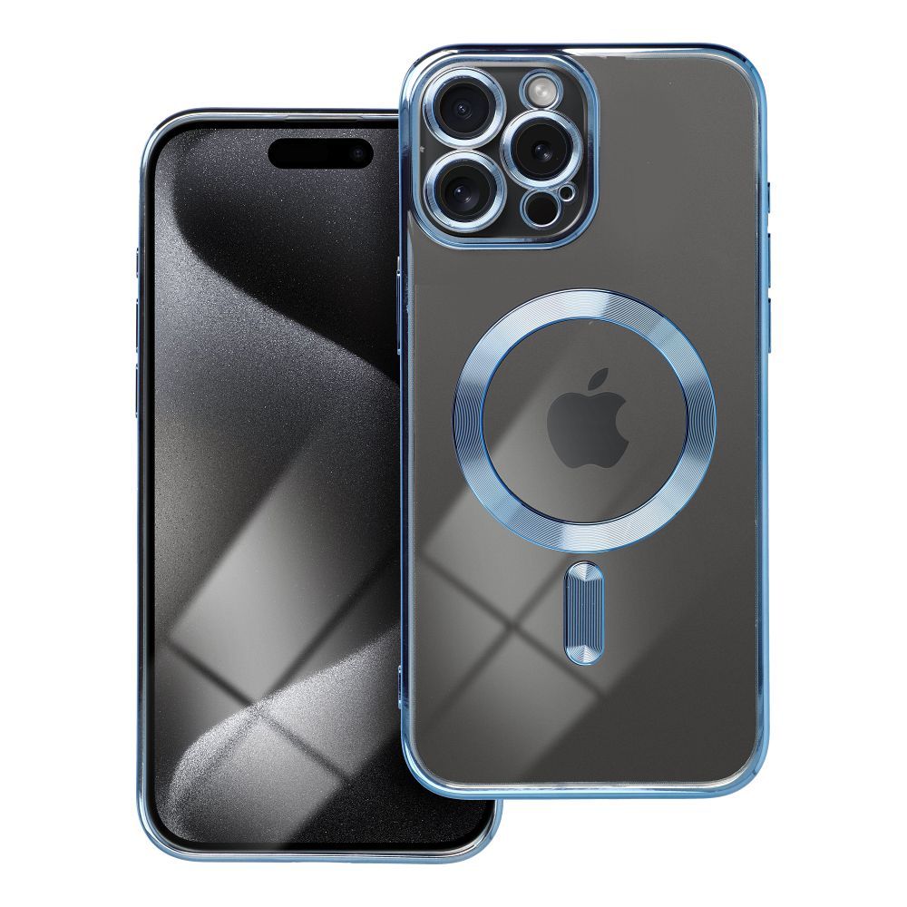 COQUE IPHONE 15 PRO MAX HEYCASE MAGSAFE MAG SHINE BLEU