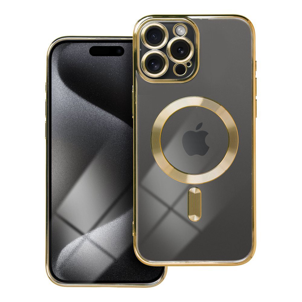 COQUE IPHONE 15 PRO MAX HEYCASE MAGSAFE MAG SHINE OR