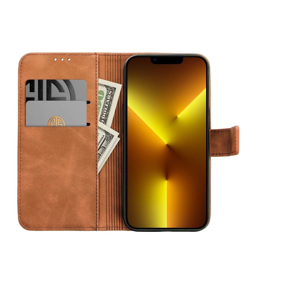 COQUE IPHONE 7 / 8 / SE 2020 / SE 2022 HEYCASE TENDER WALLET NOIR MARRON