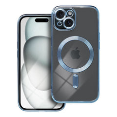 COQUE POUR IPHONE 15 HEYCASE SHINE MAGSAFE BLEU