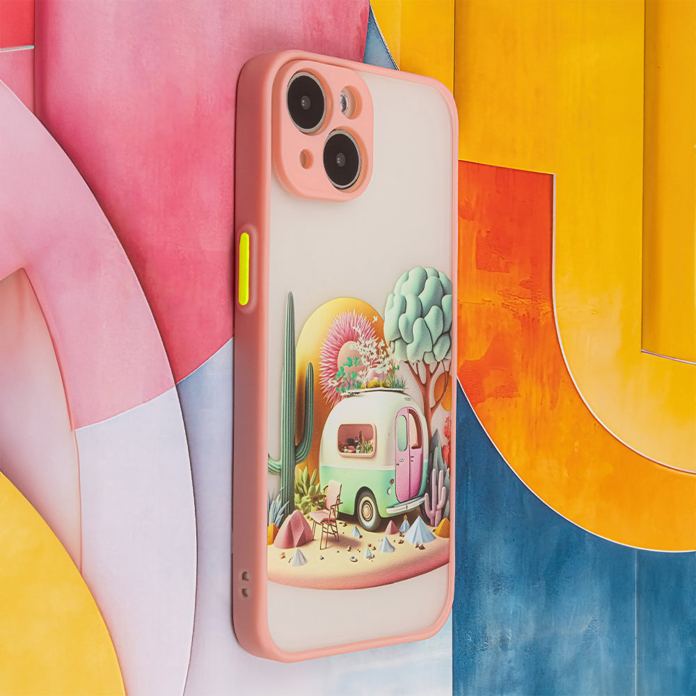 COQUE POUR IPHONE 15 HEYCASE TRAVEL PINK