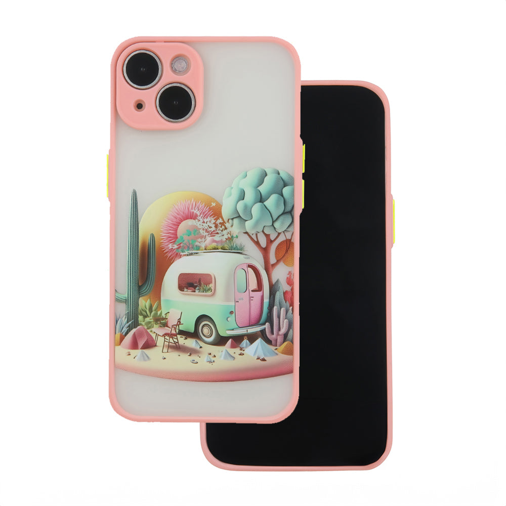 COQUE POUR IPHONE 15 HEYCASE TRAVEL PINK