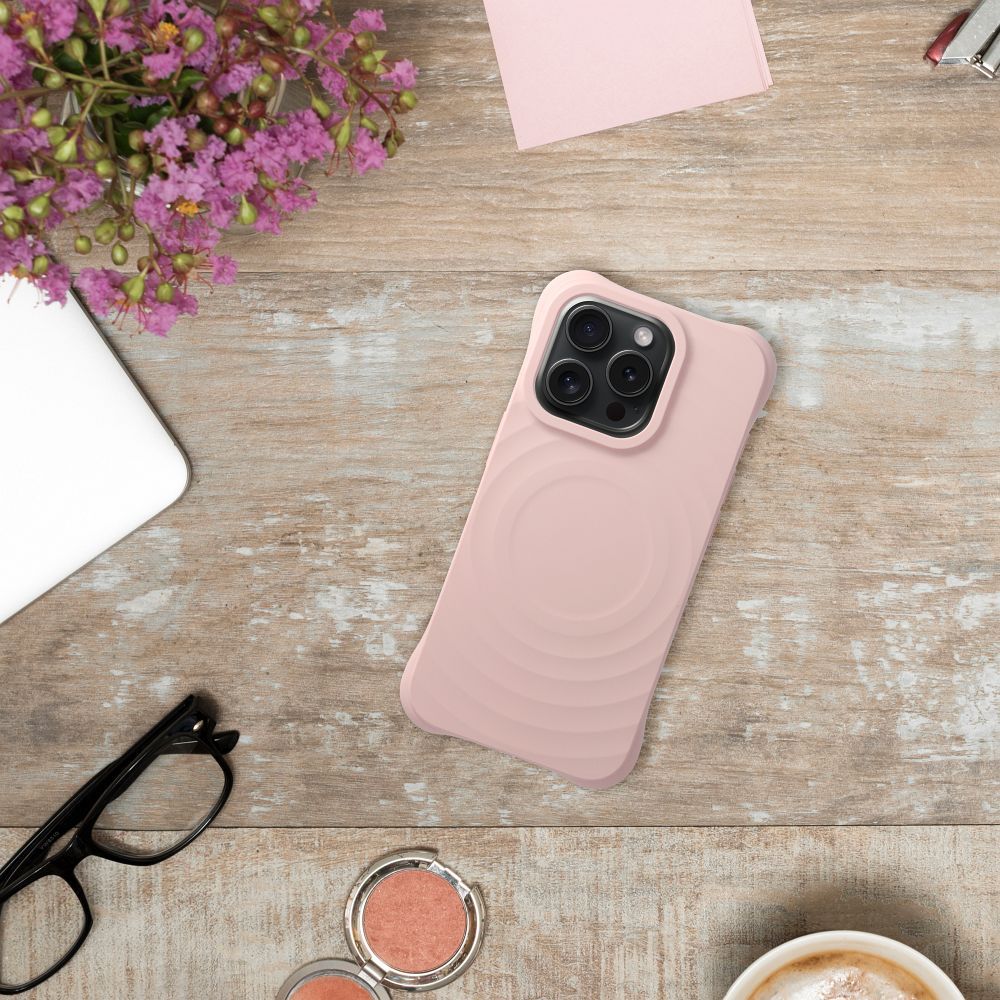 COQUE POUR IPHONE 15 MAGSAFE HEYCASE ZEPHYR PINK