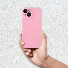 COQUE POUR IPHONE 15 PRO HEYCASE GLITTER PINK