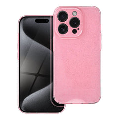 COQUE POUR IPHONE 15 PRO HEYCASE GLITTER PINK
