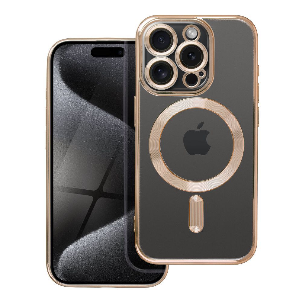 COQUE POUR IPHONE 15 PRO HEYCASE SHINE MAGSAFE OR