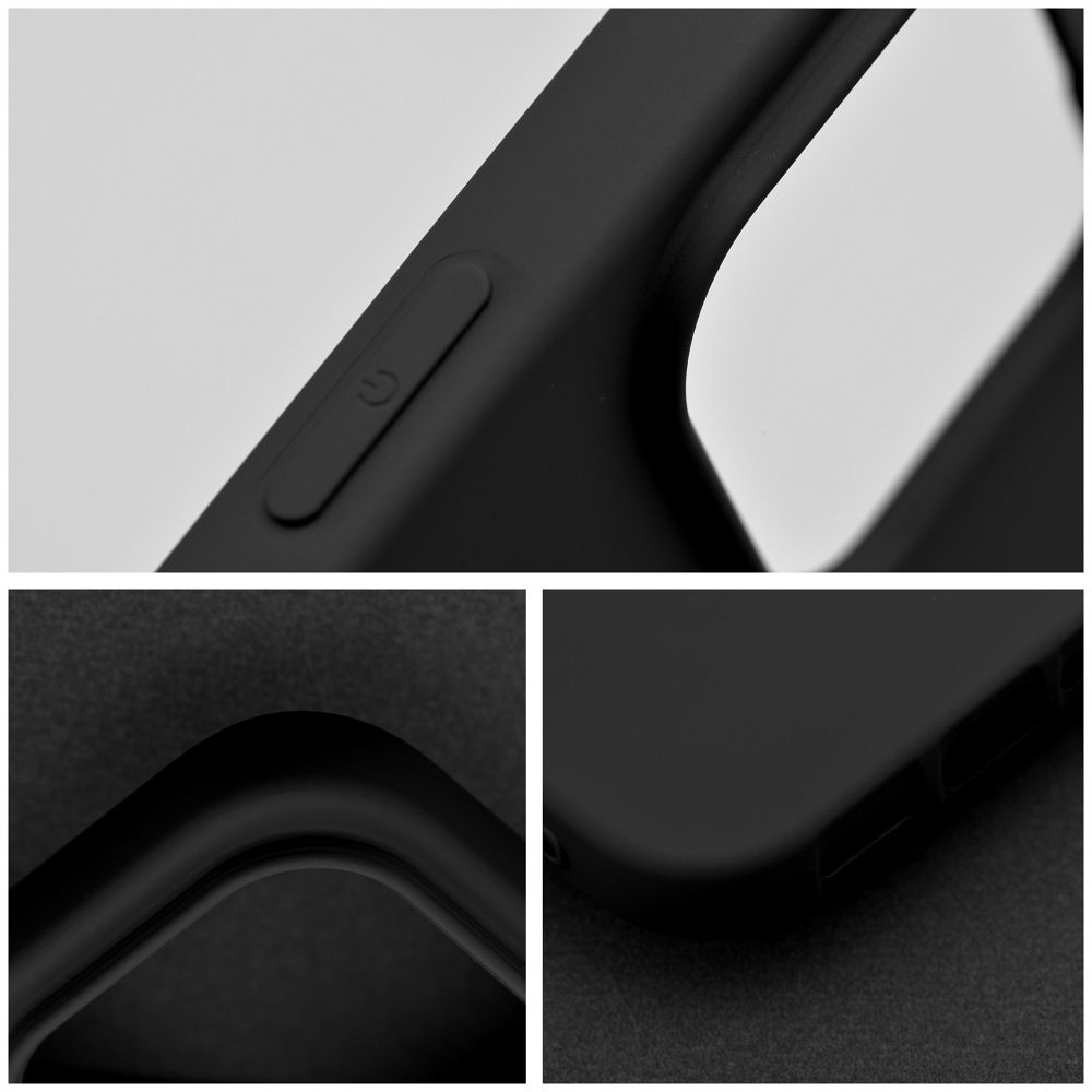 COQUE POUR IPHONE 15 PRO HEYCASE SILICONE LINE NOIRE