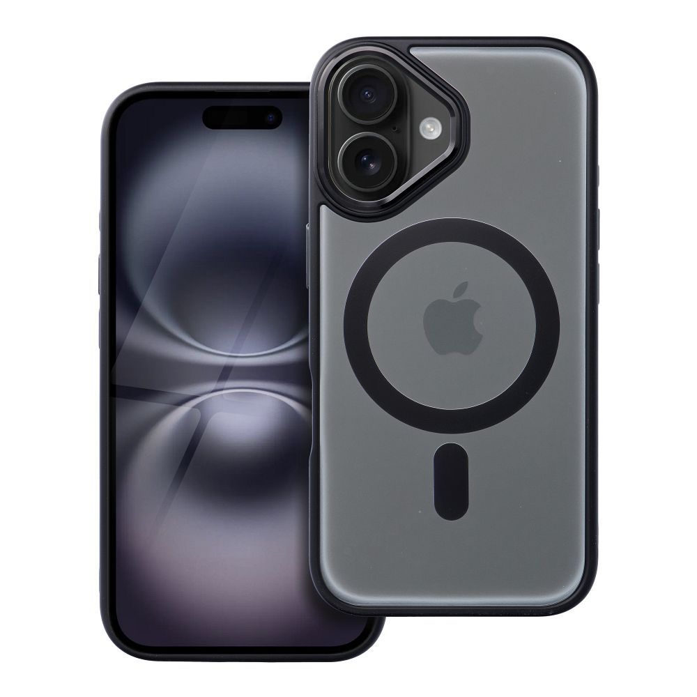 COQUE POUR IPHONE 16 PLUS HEYCASE MAG MAGSAFE NOIR MAT
