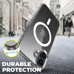 COQUE POUR IPHONE 16 PLUS HEYCASE MAGSAFE SHOCK DEFENSE TRANSPARENTE
