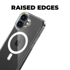 COQUE POUR IPHONE 16 PLUS HEYCASE MAGSAFE SHOCK DEFENSE TRANSPARENTE