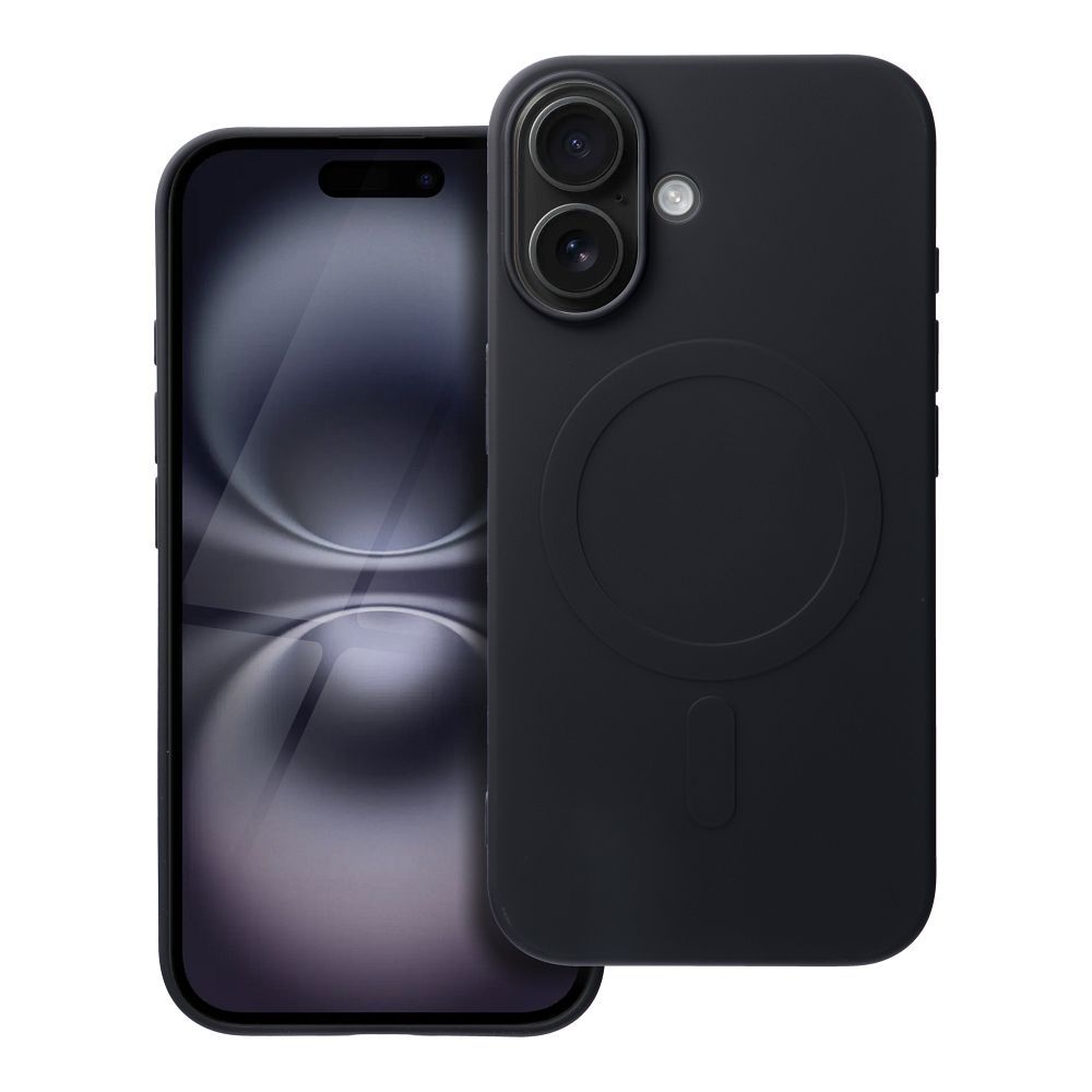 COQUE POUR IPHONE 16 PLUS HEYCASE SILICONE MAG MAGSAFE NOIRE