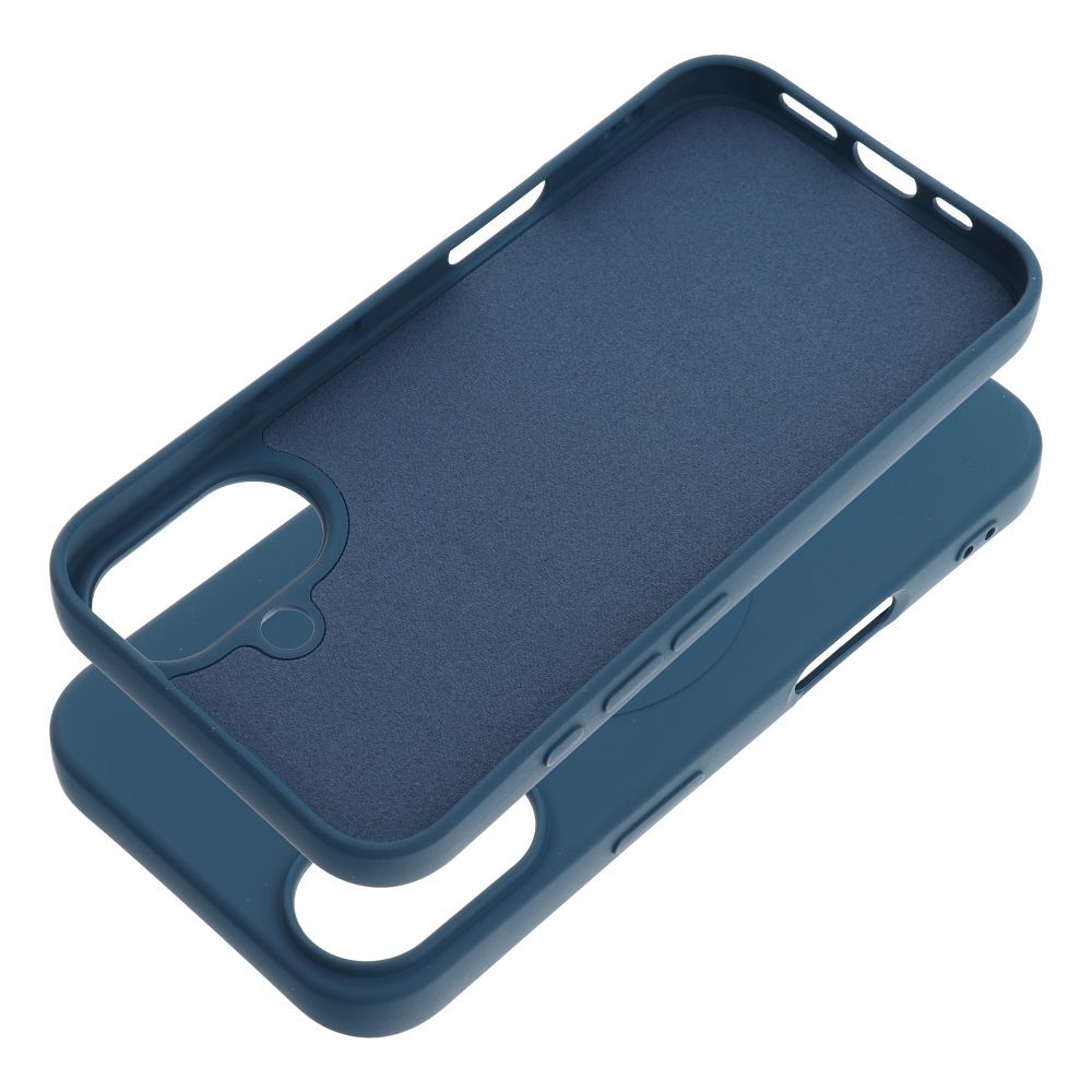 COQUE POUR IPHONE 16 PLUS HEYCASE SILICONE MAG MAGSAFE BLEU