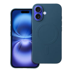 COQUE POUR IPHONE 16 PLUS HEYCASE SILICONE MAG MAGSAFE BLEU