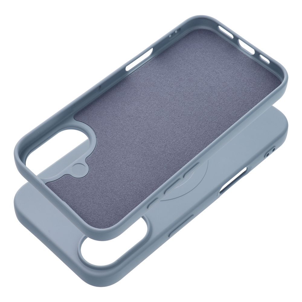 COQUE POUR IPHONE 16 PLUS HEYCASE SILICONE MAG MAGSAFE BLEU CLAIR