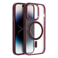 COQUE POUR IPHONE 16 HEYCASE MAG MAGSAFE PRUNE ROUGE