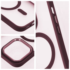 COQUE POUR IPHONE 16 PLUS HEYCASE MAG MAGSAFE ROUGE PRUNE