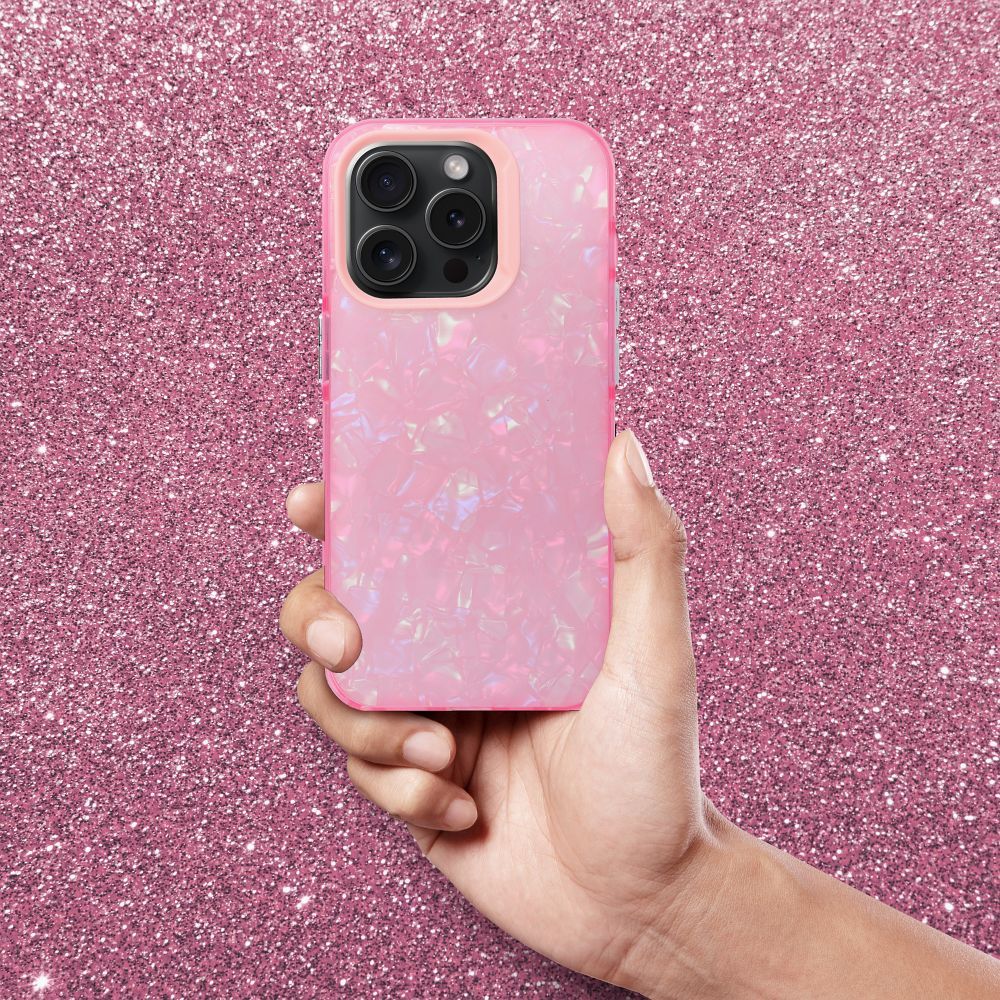 COQUE POUR IPHONE 16 PRO MAX HEYCASE CRYSTALIC PINK