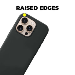 COQUE POUR IPHONE 16 PRO HEYCASE ICON GRIS FONCÉ EN PIERRE