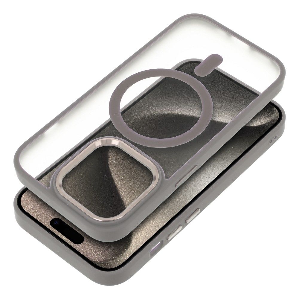 COQUE POUR IPHONE 16 PRO MAX HEYCASE MAG MAGSAFE TITANE