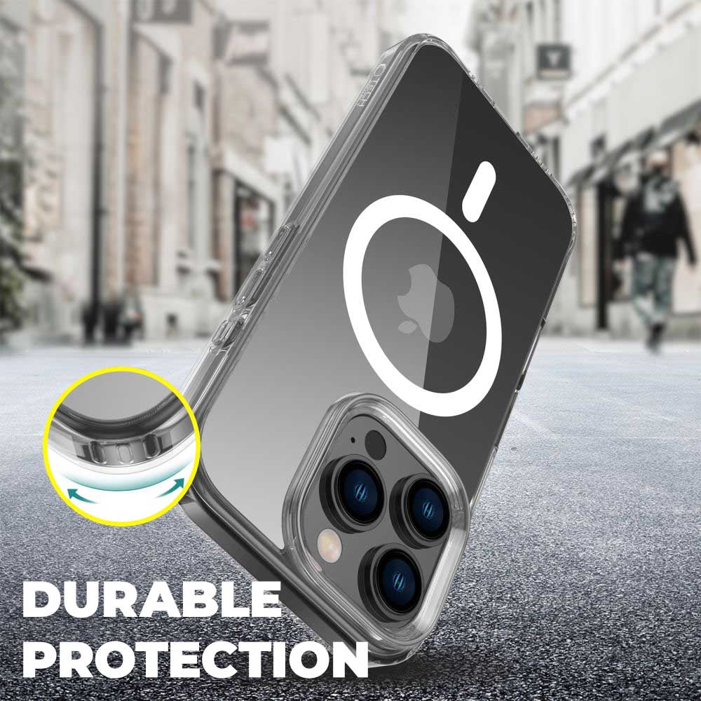 COQUE POUR IPHONE 16 PRO MAX HEYCASE MAGSAFE SHOCK DEFENSE TRANSPARENTE