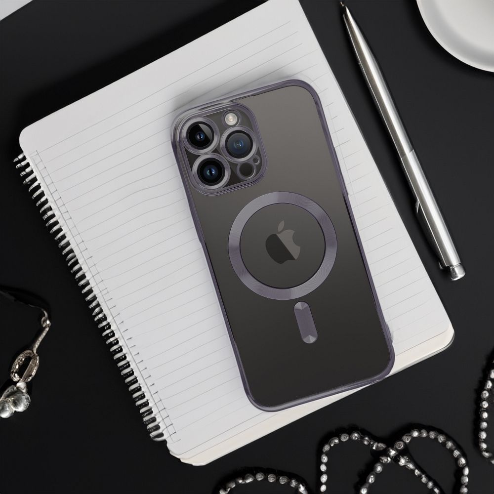 COQUE POUR IPHONE 16 PLUS HEYCASE MAGSAFE MAG SHINE NOIR