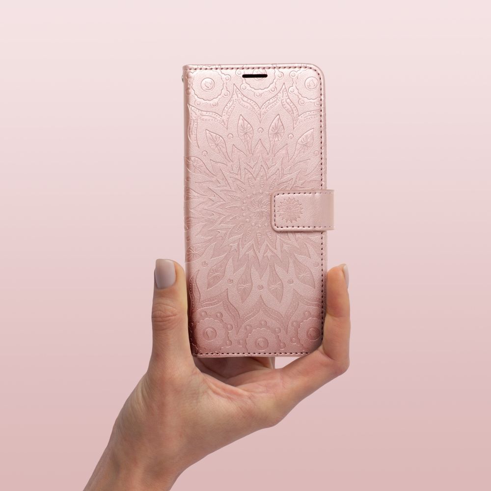 COQUE POUR IPHONE 16 PLUS HEYCASE MEZZO WALLET MANDALA ROSE GOLD