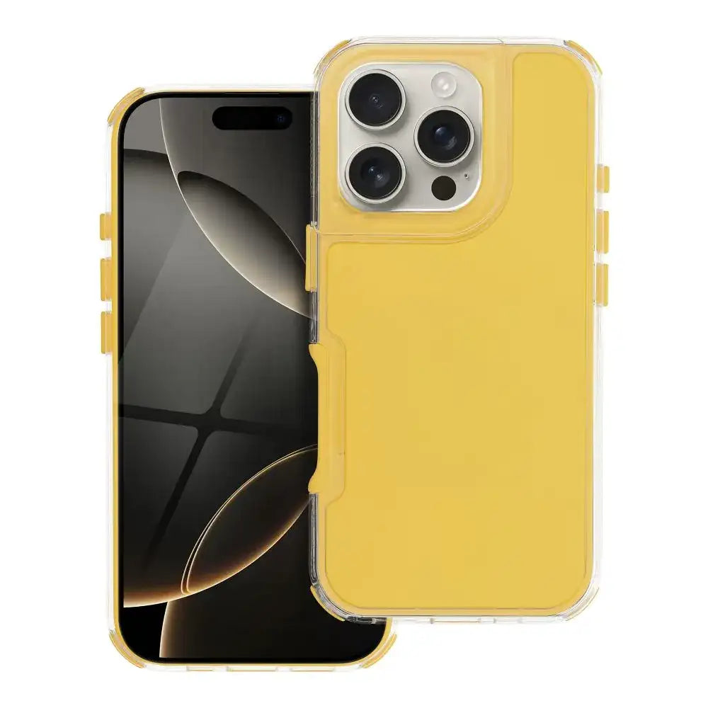 COQUE POUR IPHONE 16 PRO MAX HEYCASE RAINBOW JAUNE