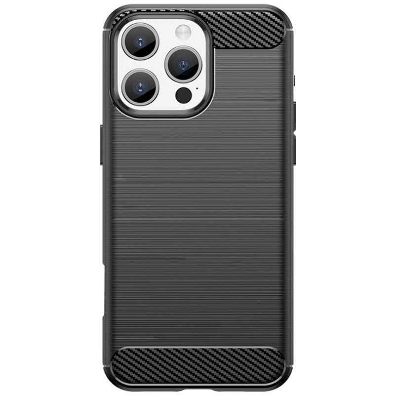 COQUE POUR IPHONE 16 PRO MAX HEYCASE CARBONE NOIR