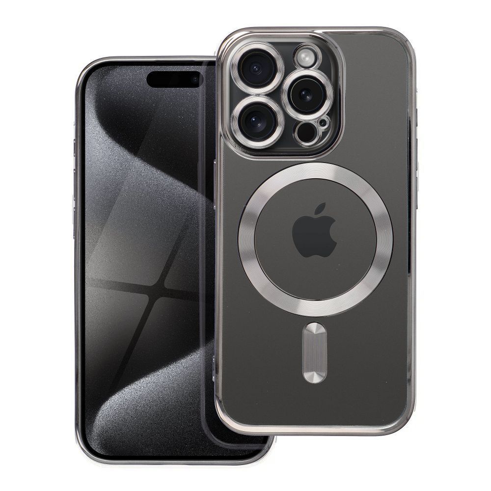 COQUE POUR IPHONE 16 PRO HEYCASE MAGSAFE MAG SHINE TITANE