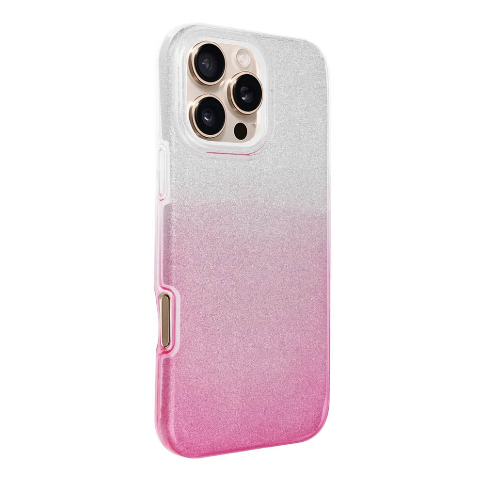 COQUE POUR IPHONE 16 PRO MAX HEYCASE PURE SHINE PINK / ARGENT