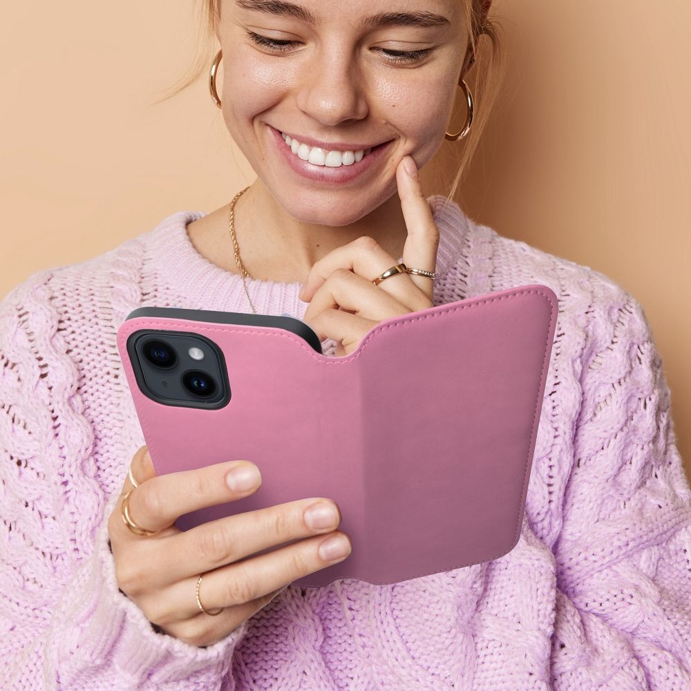COQUE POUR IPHONE 16 PLUS HEYCASE PORTEFEUILLE LIVRE ROSE