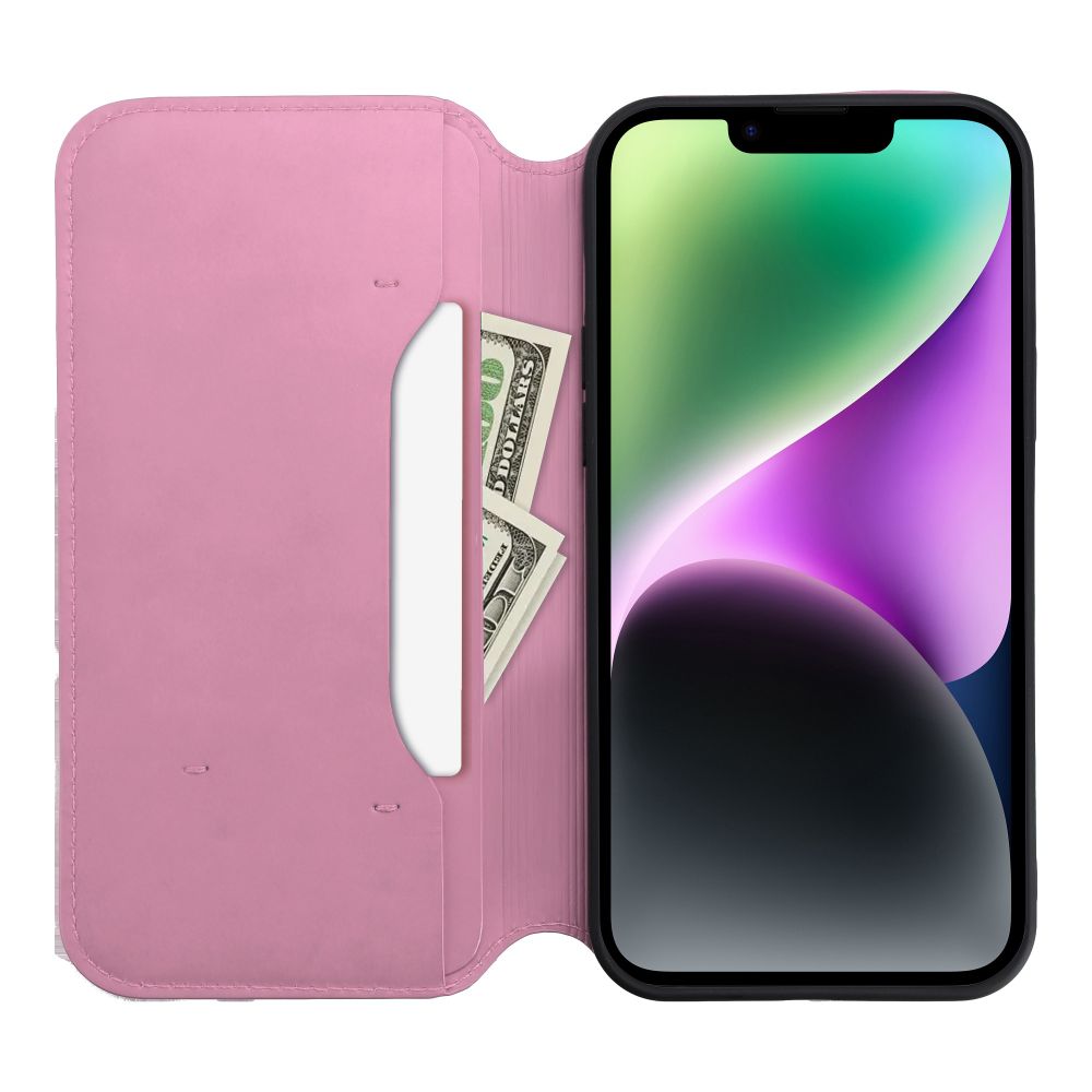 COQUE POUR IPHONE 16 PLUS HEYCASE PORTEFEUILLE LIVRE ROSE