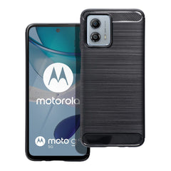 COUVERCLE POUR MOTOROLA G53 / G13 HEYCASE CARBONE NOIR