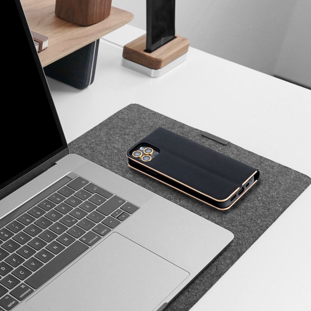 COQUE POUR SAMSUNG A16 5G HEYCASE LUNA WALLET NOIRE