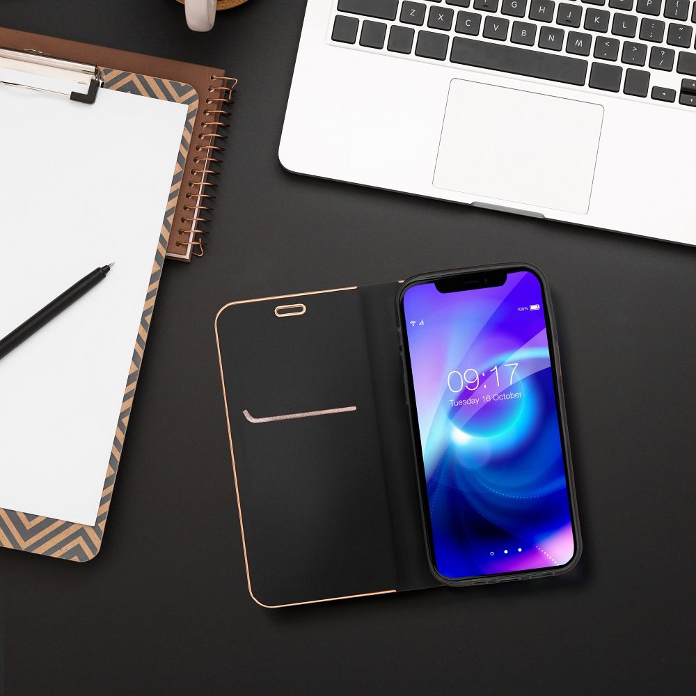 COQUE POUR SAMSUNG A16 5G HEYCASE LUNA WALLET NOIRE