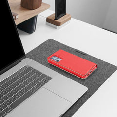 COQUE POUR SAMSUNG A16 5G HEYCASE LUNA WALLET ROUGE