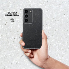 COUVERCLE POUR SAMSUNG A25 5G HEYCASE GLITTER TRANSPARENT