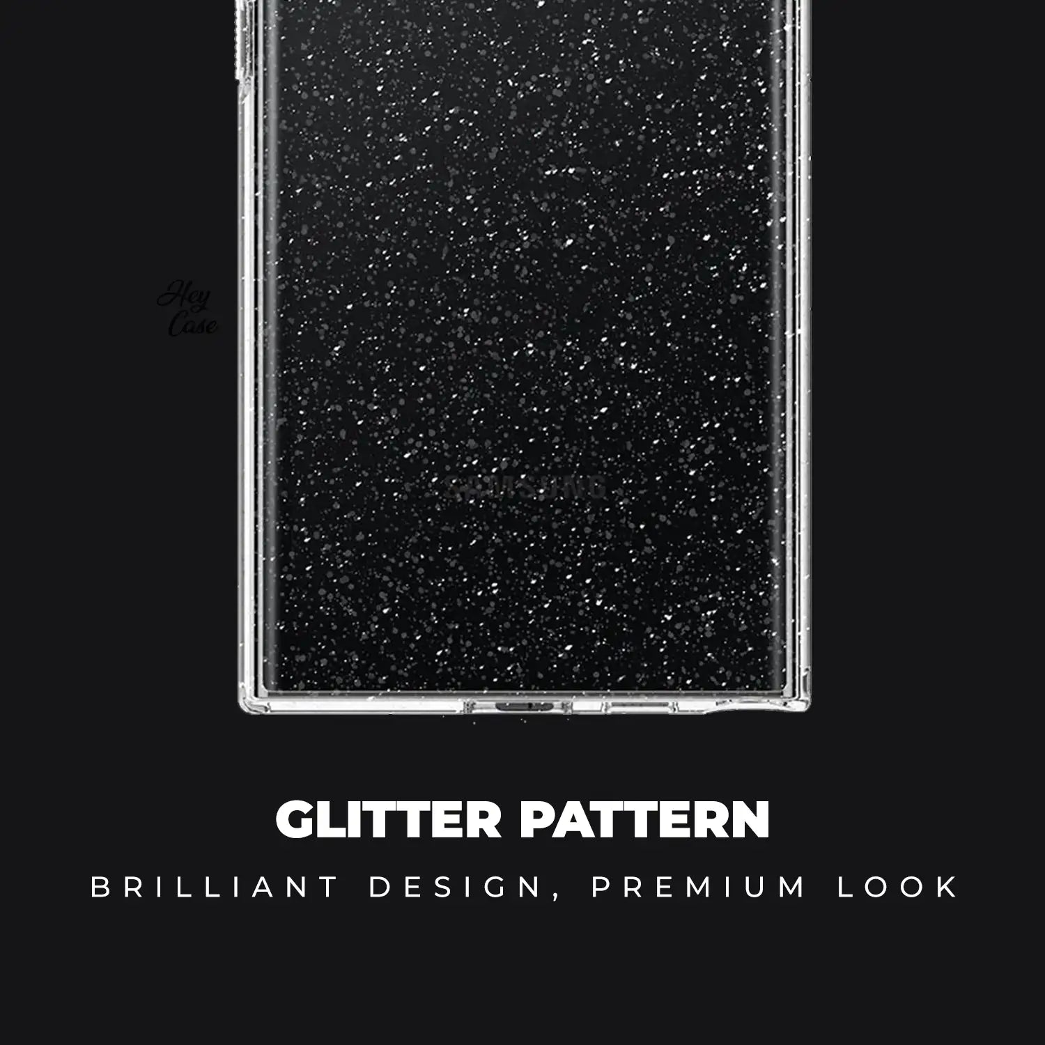 COUVERCLE POUR SAMSUNG A25 5G HEYCASE GLITTER TRANSPARENT