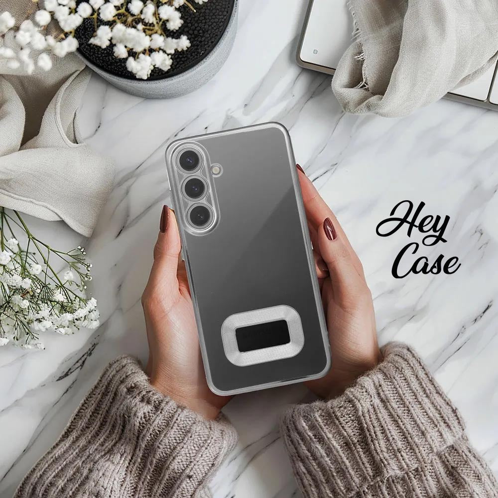COUVERCLE POUR SAMSUNG GALAXY A15 5G / A15 4G HEYCASE GLAM ARGENT