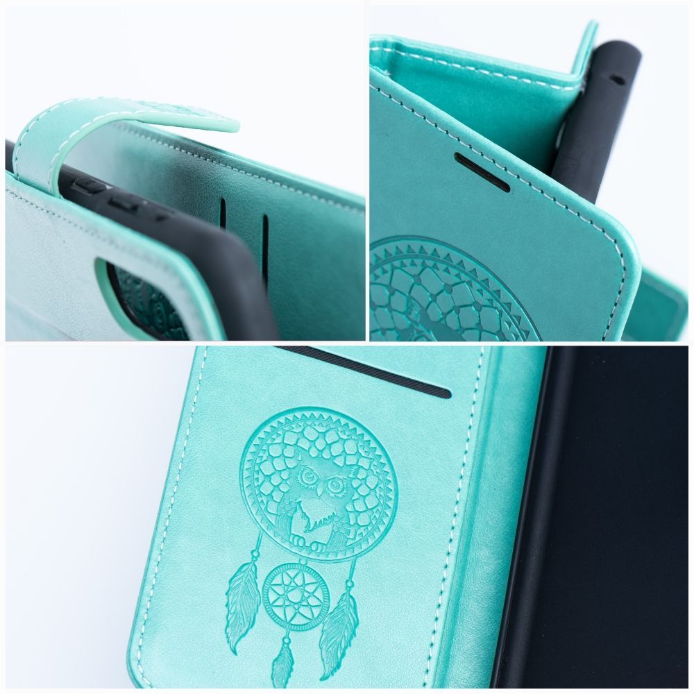 COQUE POUR SAMSUNG GALAXY A16 4G / 5G HEYCASE MAGNETIQUE PORTEFEUILLE ATTRAPE-RÊVES VERT