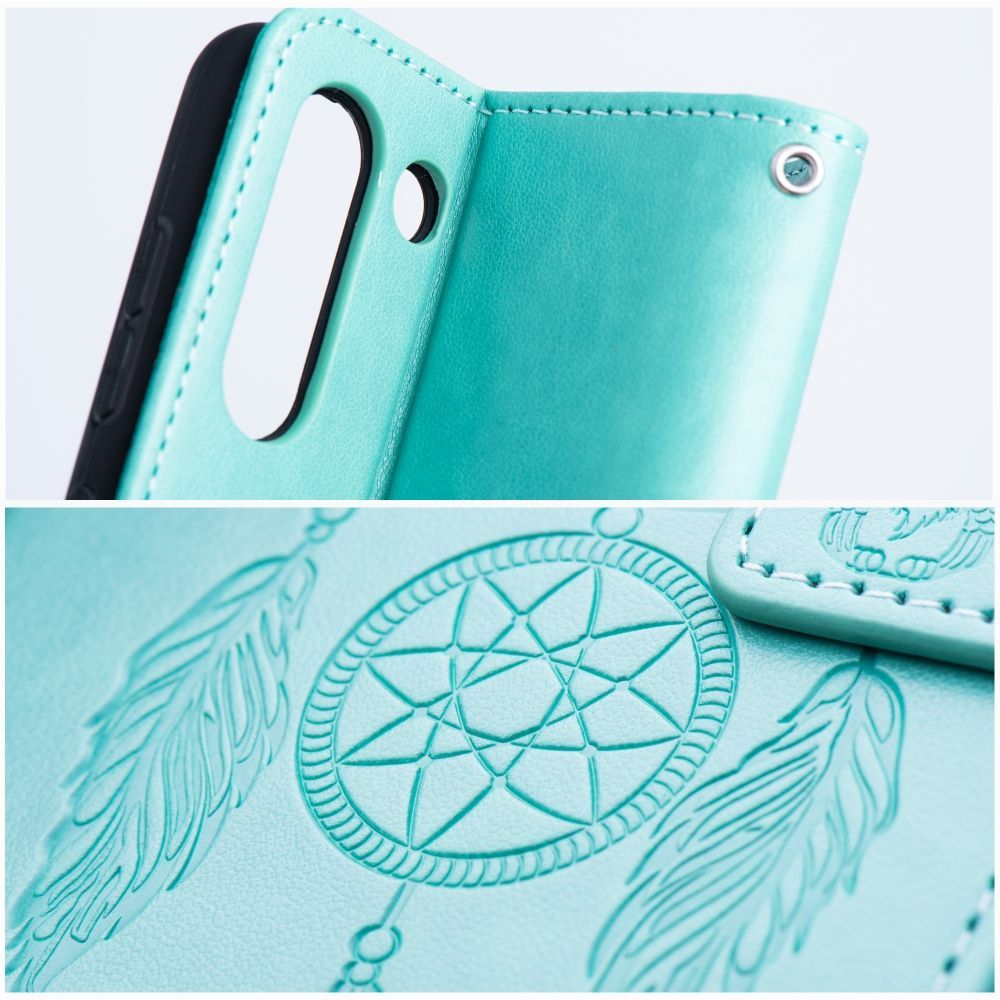 COQUE POUR SAMSUNG GALAXY A16 4G / 5G HEYCASE MAGNETIQUE PORTEFEUILLE ATTRAPE-RÊVES VERT